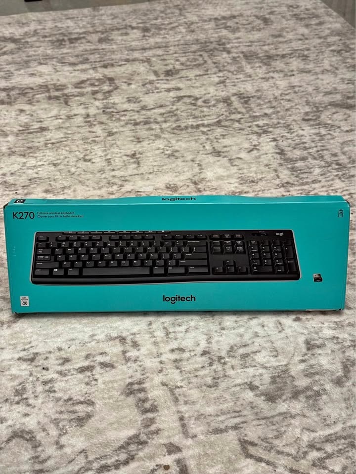 Logitech K270 Wireless Keyboard PC/MAC Includes Unifying Receive