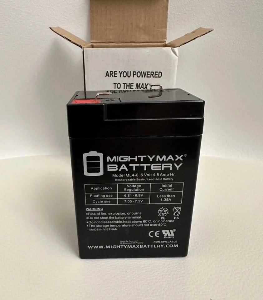 Mighty Max 6V 4.5AH SLA Battery Replacement - photo 2