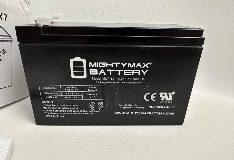 Mighty Max ML7-12 12V 7.2Ah SLA Battery - photo 4