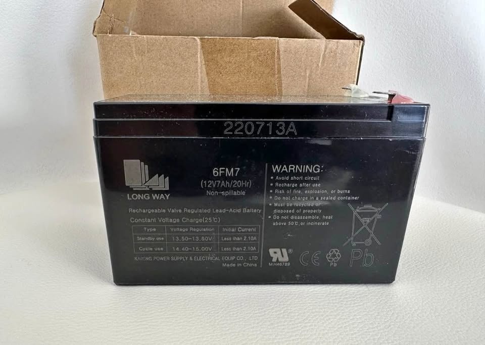 LONGWAY Rechargeable Battery 12V7AH20HR 6FM7 Children Car