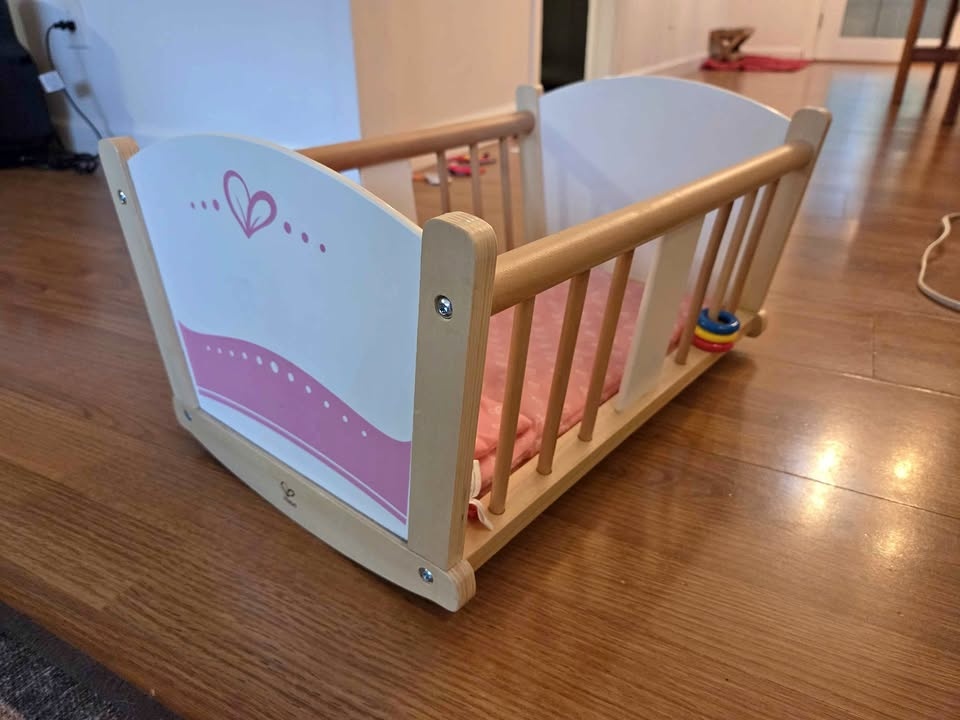 American Doll Hape bed