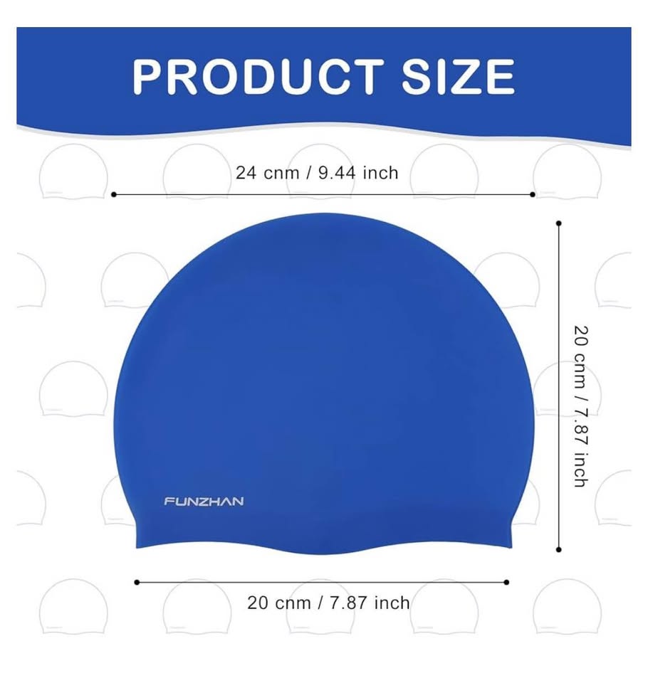Silicone Swim Cap for Women Men - photo 2
