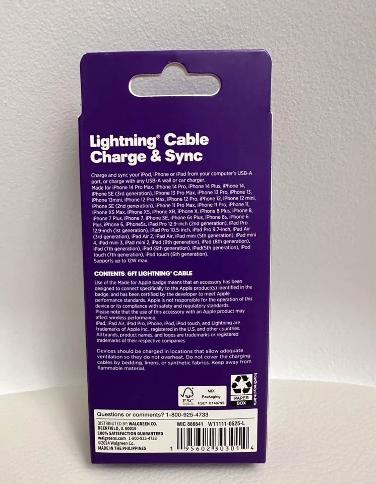Infinitive Durable 6 Ft USB to 8 Pin Connector Cable - photo 2