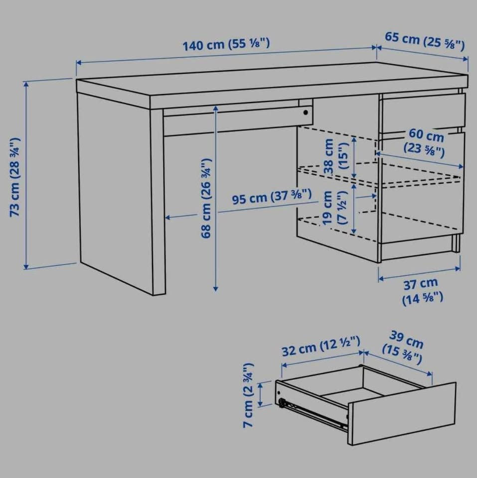 Ikea Malm Desk - photo 5