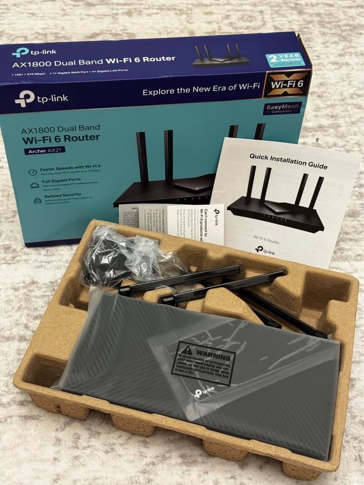 TP-Link AX1800 Archer AX21 Dual Band Gigabit Router - Black - photo 2