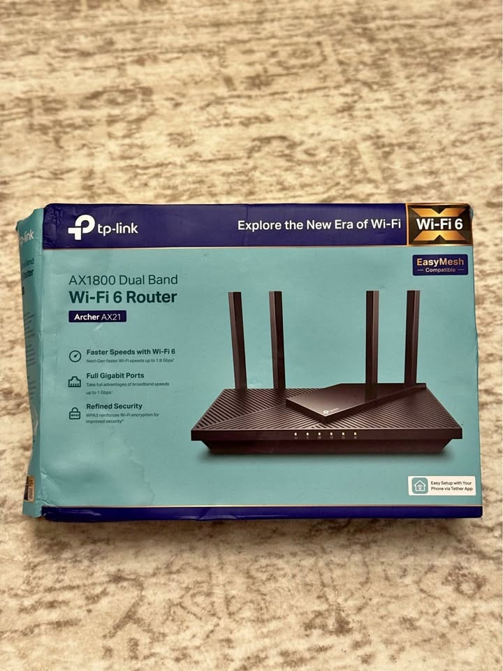 TP-Link AX1800 Archer AX21 Works with Alexa Dual Band Gigabit Ro