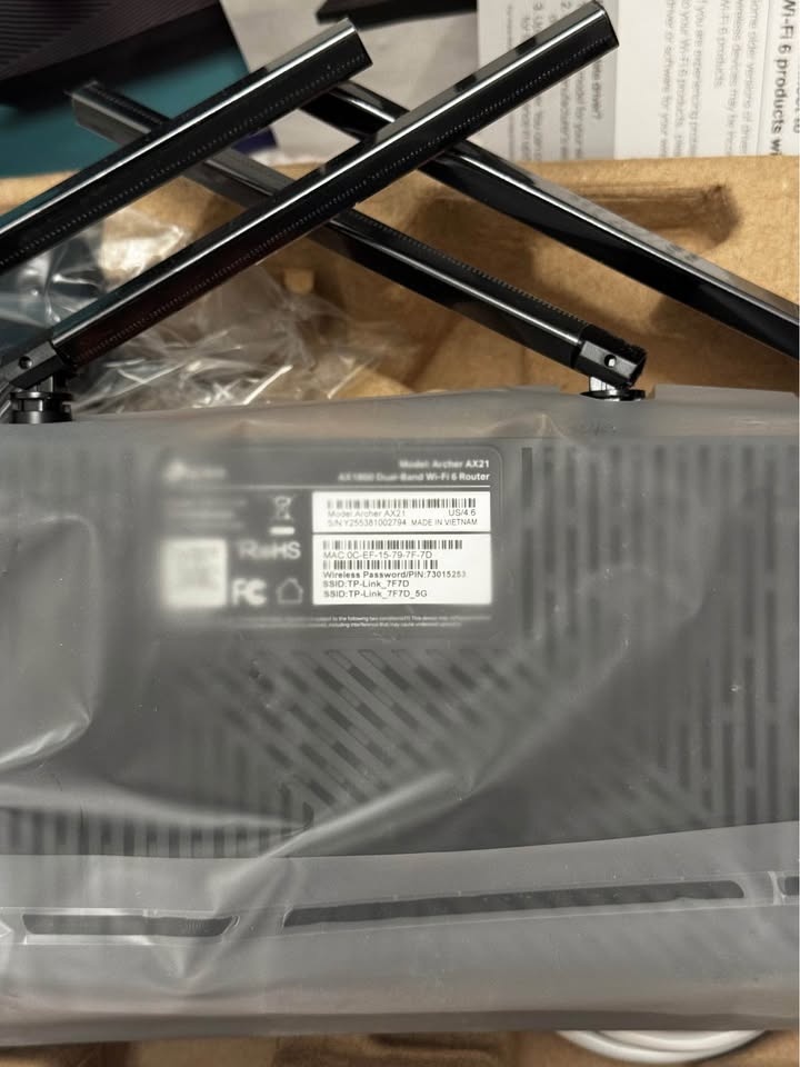 TP-Link AX1800 Archer AX21 Works with Alexa Dual Band Gigabit Ro - photo 5