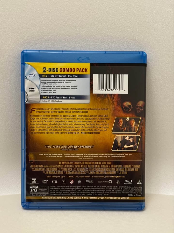 National Treasure [Blu-ray] Nic Cage - photo 2