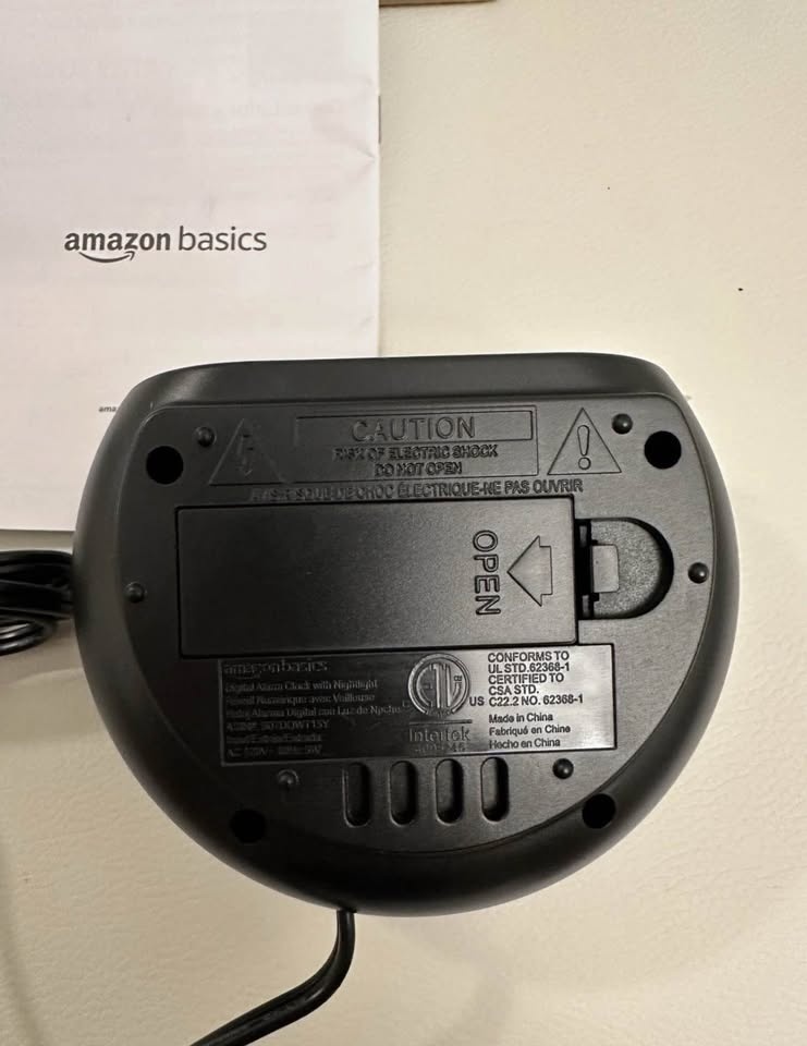 Amazon Basics Small Digital Alarm Clock - photo 3