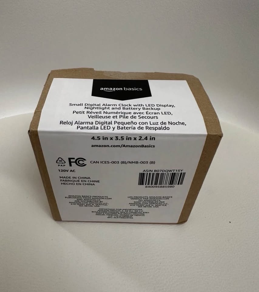 Amazon Basics Small Digital Alarm Clock - photo 4