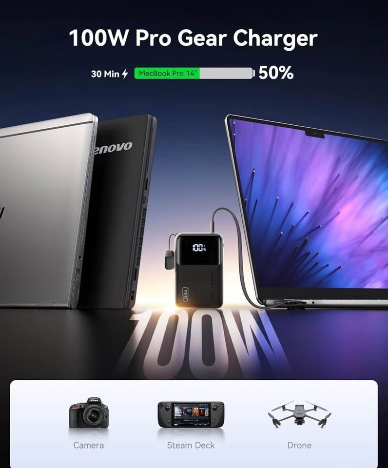 INIU Powerbank 100W/25000 Pocket Friendly - photo 2