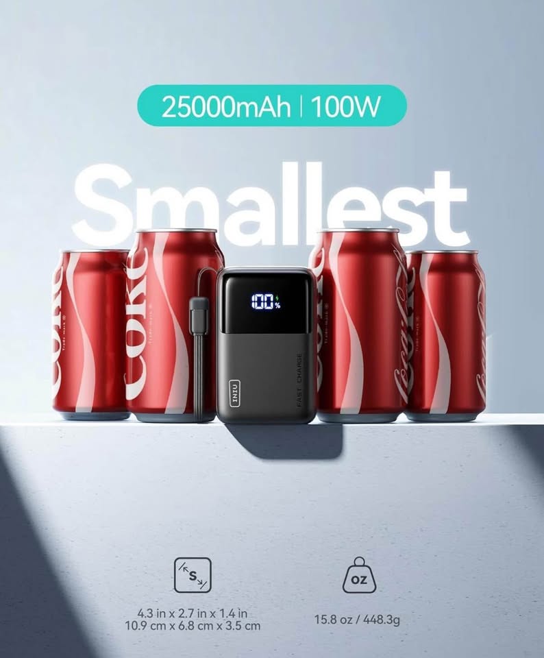 INIU Powerbank 100W/25000 Pocket Friendly - photo 3
