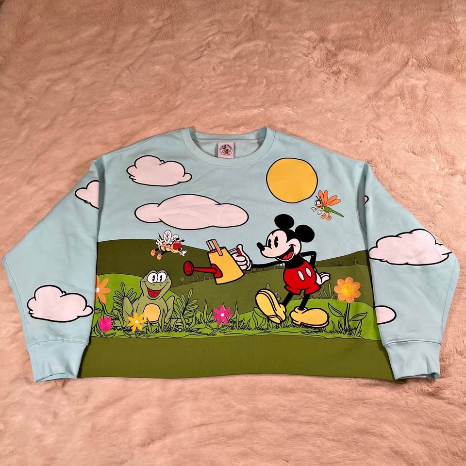Disney Parks Mickey's Garden Sweatshirt Women's 1X