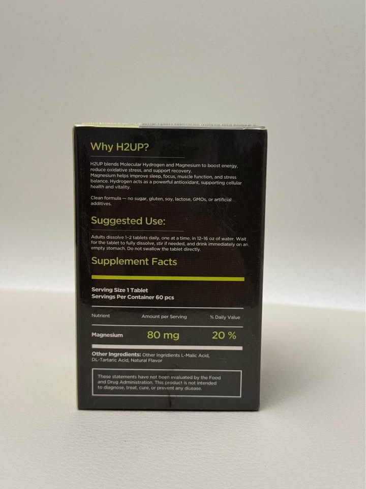 H2UP Lemon Lime Sugar-Free Molecular Hydrogen Water Tablets - photo 2