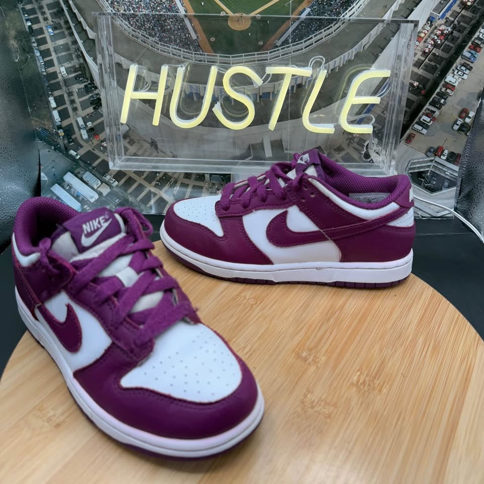 Nike Dunk Low (PS) Size 1.5Y ‘Viotech/White’ Casual Sneakers (FB - photo 3