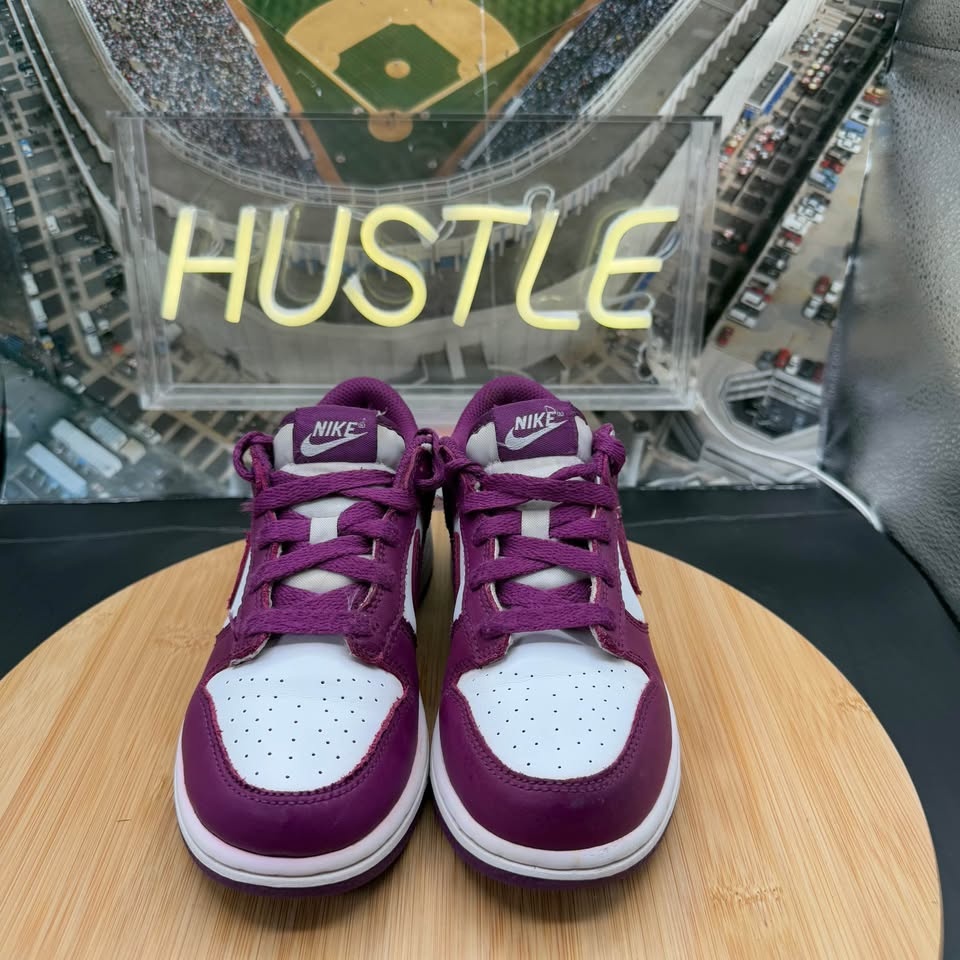 Nike Dunk Low (PS) Size 1.5Y ‘Viotech/White’ Casual Sneakers (FB - photo 5