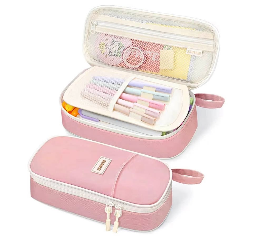 Large Capacity Pencil Case Zipper Pen Bag School Student Organiz
