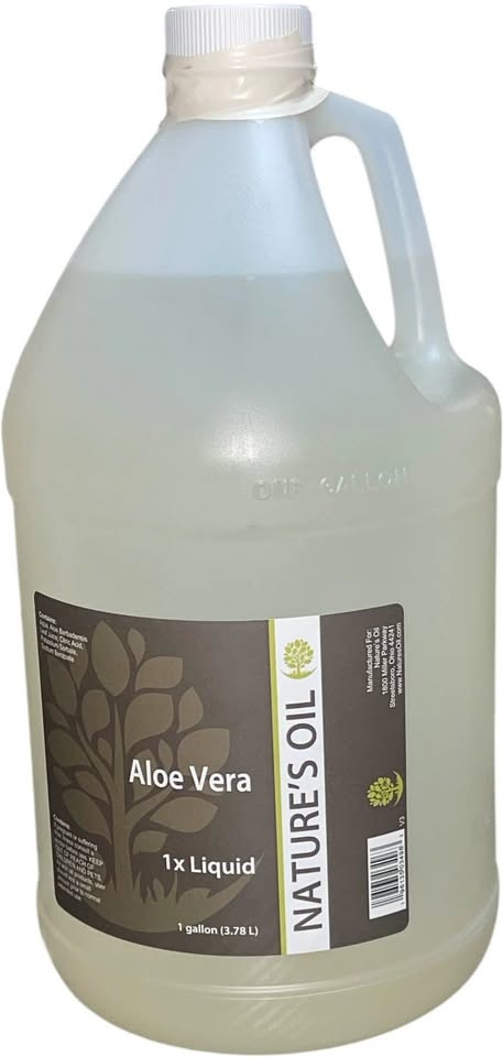 Aloe Vera, Glycerin, and Vita E oil