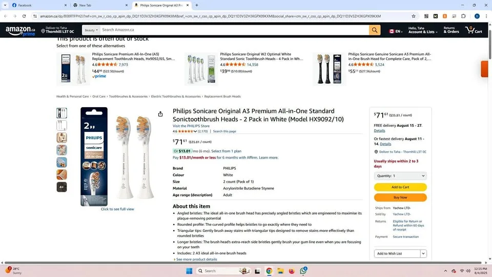 Philips Sonicare A3 Premium Toothbrush Heads thumbnail