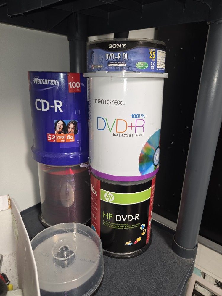 Blank CDs, DVDs, DL DVS ALL NEW