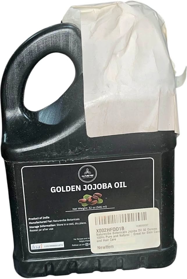 Golden Jojoba Oils -2 bottles (32 ounces each)