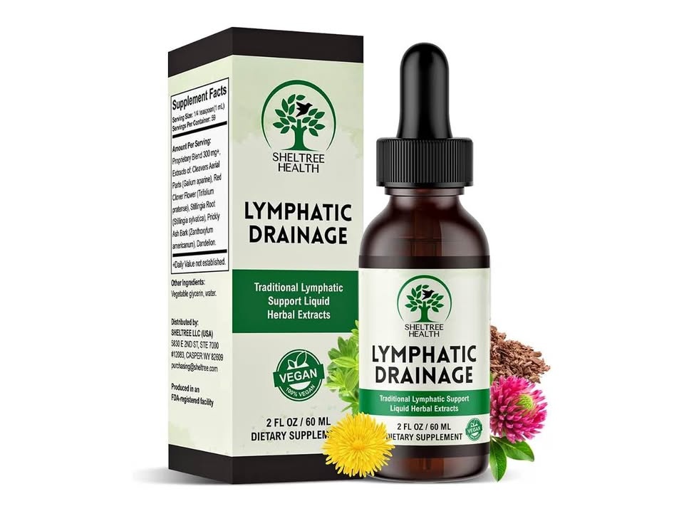 Lymphatic Drainage - Drops, 2 Fl. Oz Organic Vegan