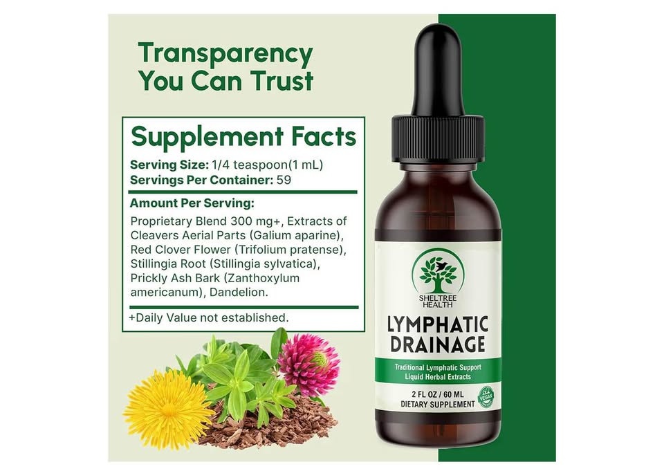Lymphatic Drainage - Drops, 2 Fl. Oz Organic Vegan - photo 4