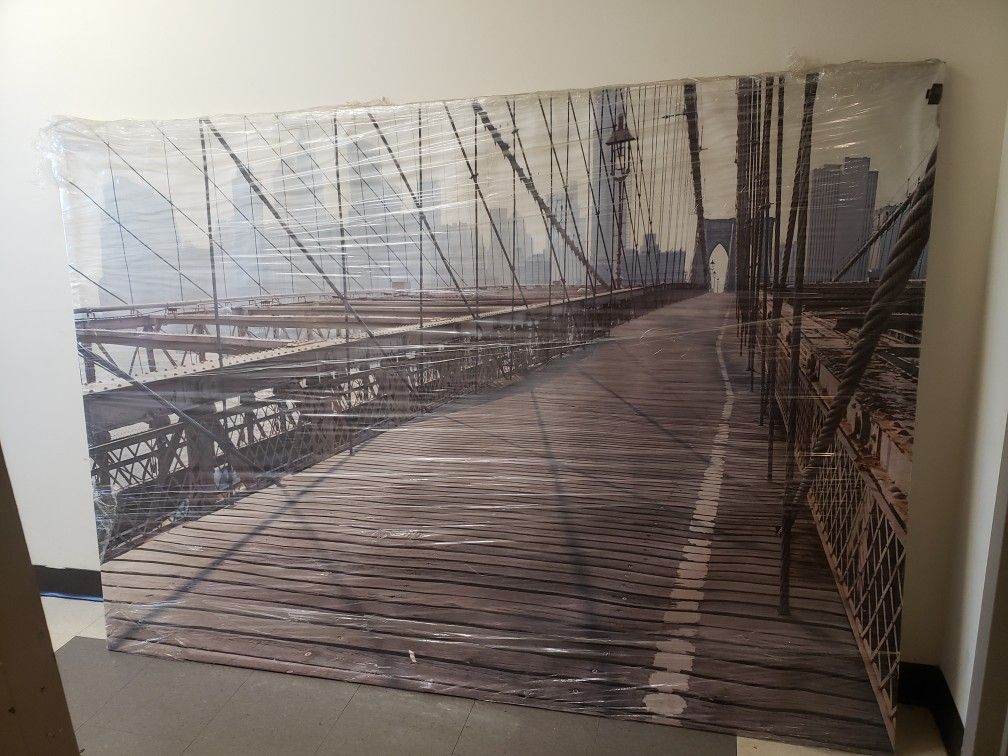 BROOKLYN BRIDGE PICTURE //55 1/2  X 78