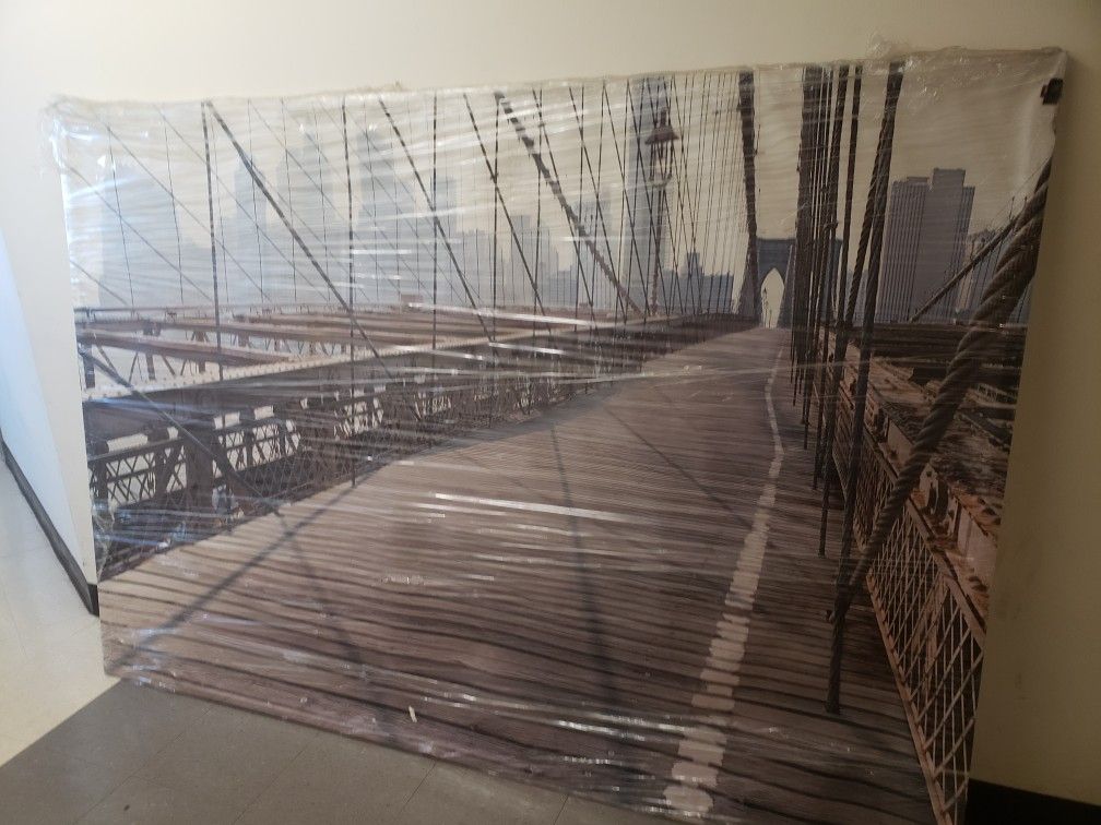 BROOKLYN BRIDGE PICTURE //55 1/2  X 78 - photo 2