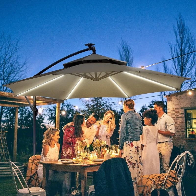 MOVING SALE – Patio Umbrella + Base – 50% OFF