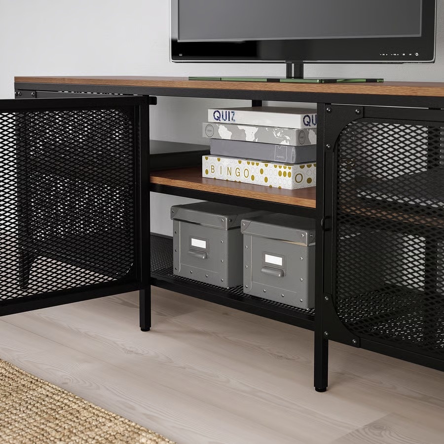 MOVING SALE - IKEA FJÄLLBO TV Bench – Black – $60 - photo 2