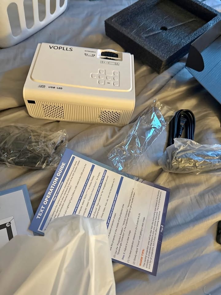 MOVING SALE - Big Screen Projector, WiFi & Bluetooth, 50% OFF