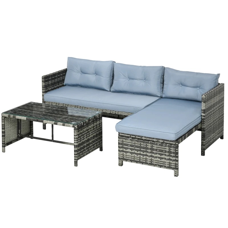 MOVING SALE - Outsunny 3-Piece Patio Set, GREY – HALF OFF! - photo 4