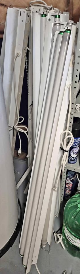 Electrical shop Fixtures and fluorescent bulb lights