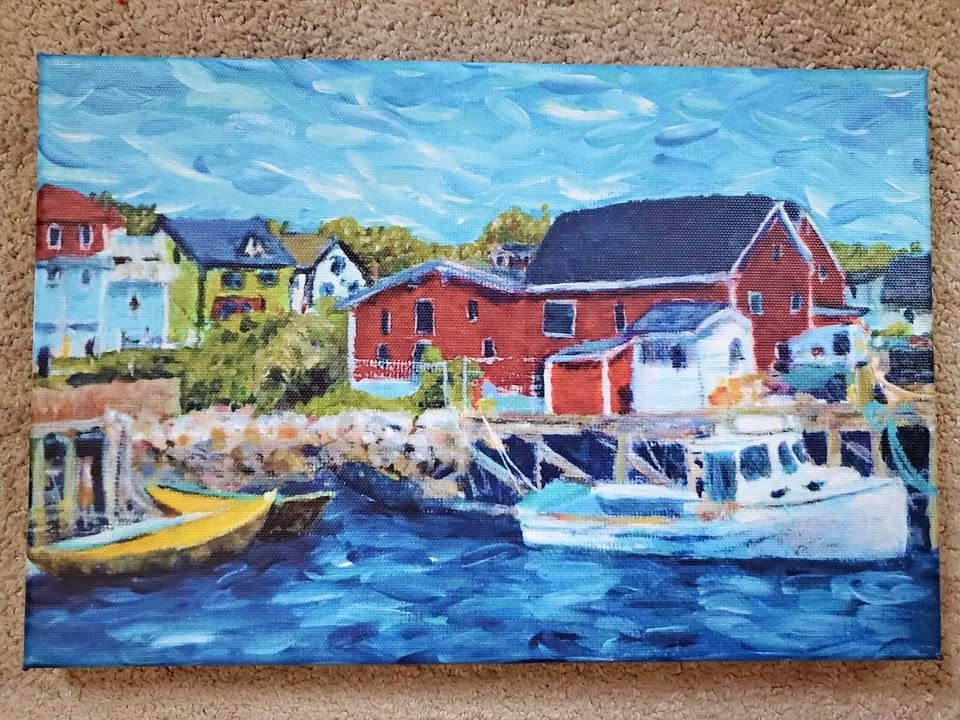 Artwork on Canvas: Nova Scotia Shore