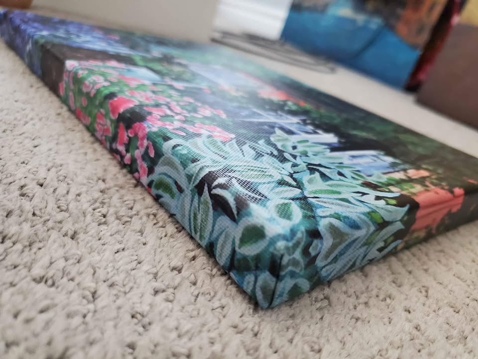 Artwork on Canvas: House and Garden - photo 2