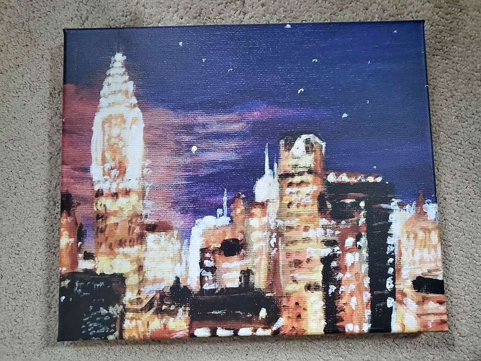 Artwork on Canvas: New York Skyline