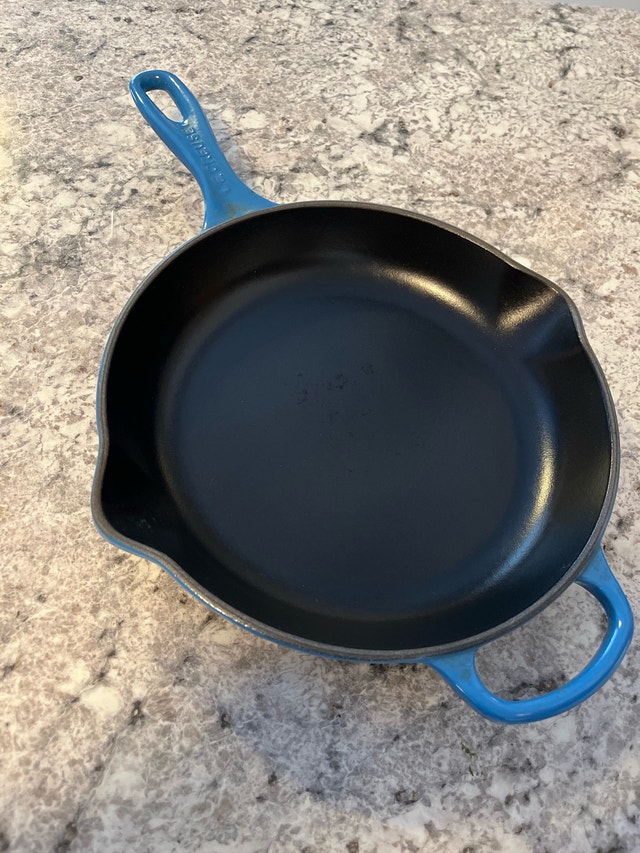Le Creuset lightly used pan