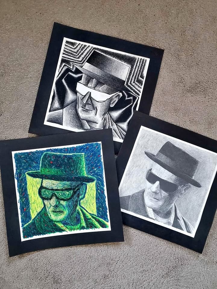 3 Breaking Bad Heisenburg Drawings