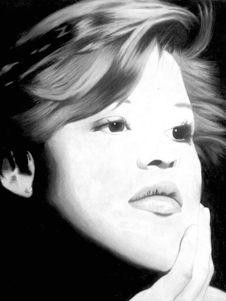 Molly Ringwald Charcoal Drawing - photo 2