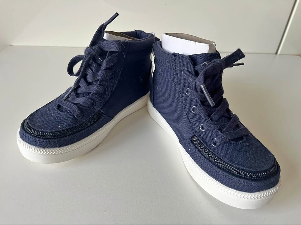 Billy Kids canvas booties size 11 navy