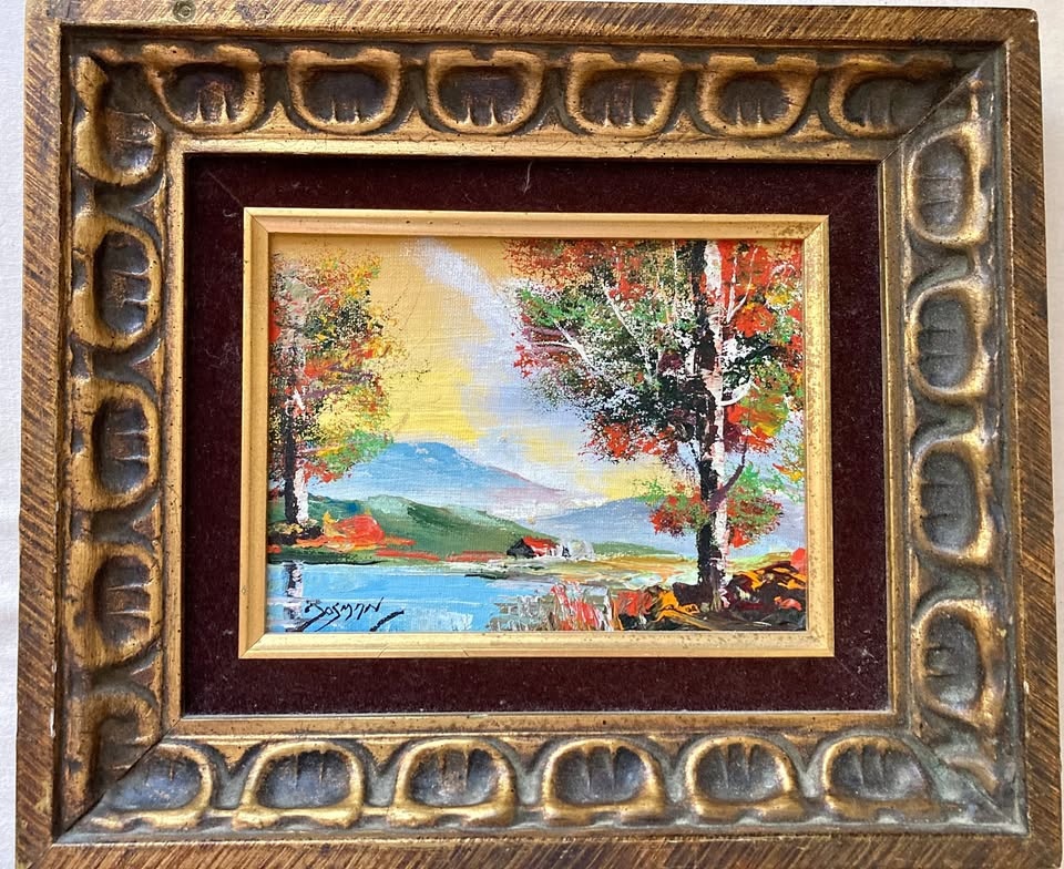 Vintage signed painting by Bernard Bosman