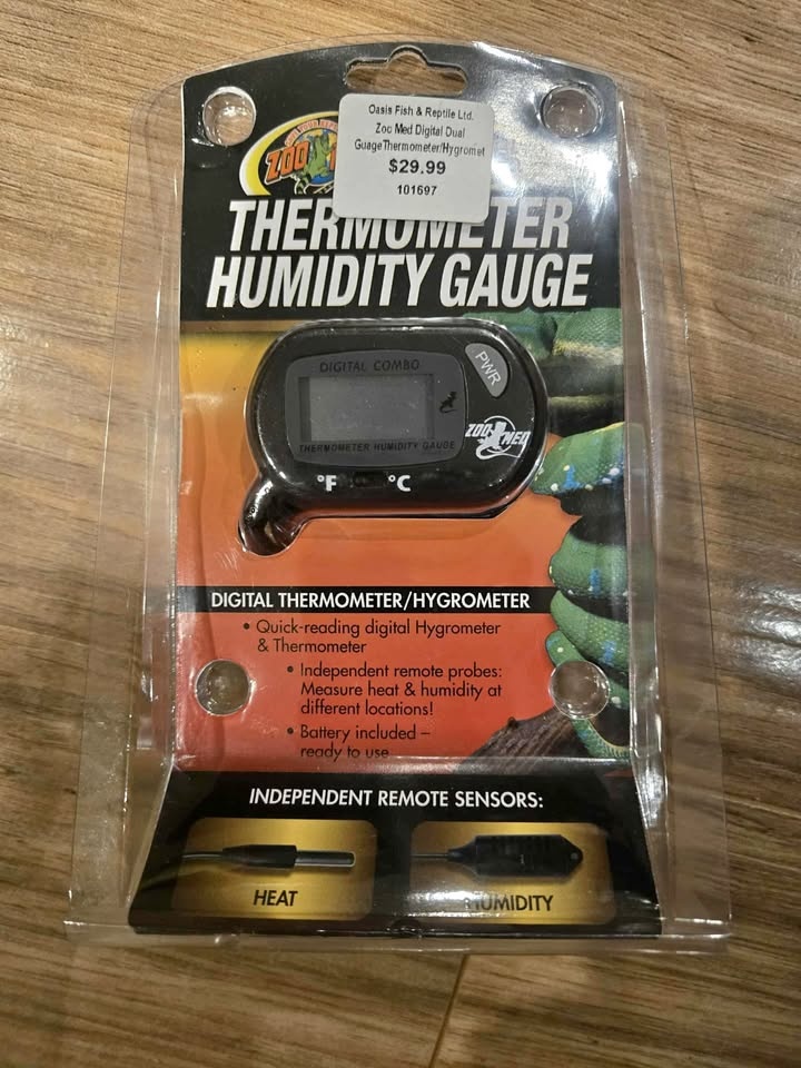 Zoo Med Labs Digital Thermometer Humidity Gauge