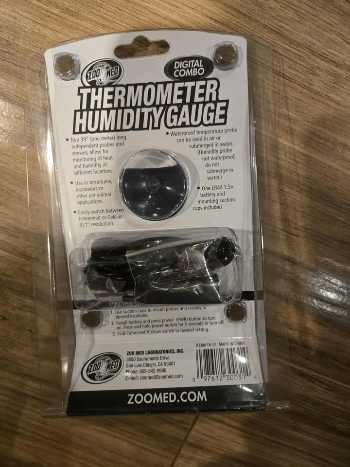 Zoo Med Labs Digital Thermometer Humidity Gauge - photo 2