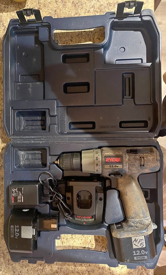 Ryobi 12V Cordless Drill/Driver Kit – Charger & Case Included