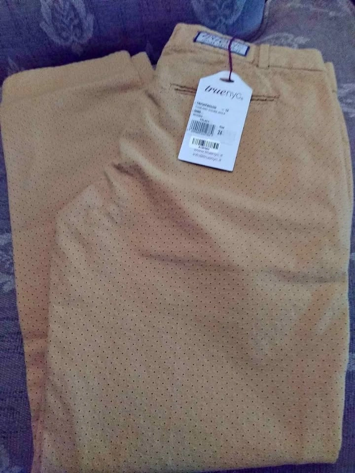 TRUE NYC Trousers Size 24 Polka Dot Made in Italy BNWT