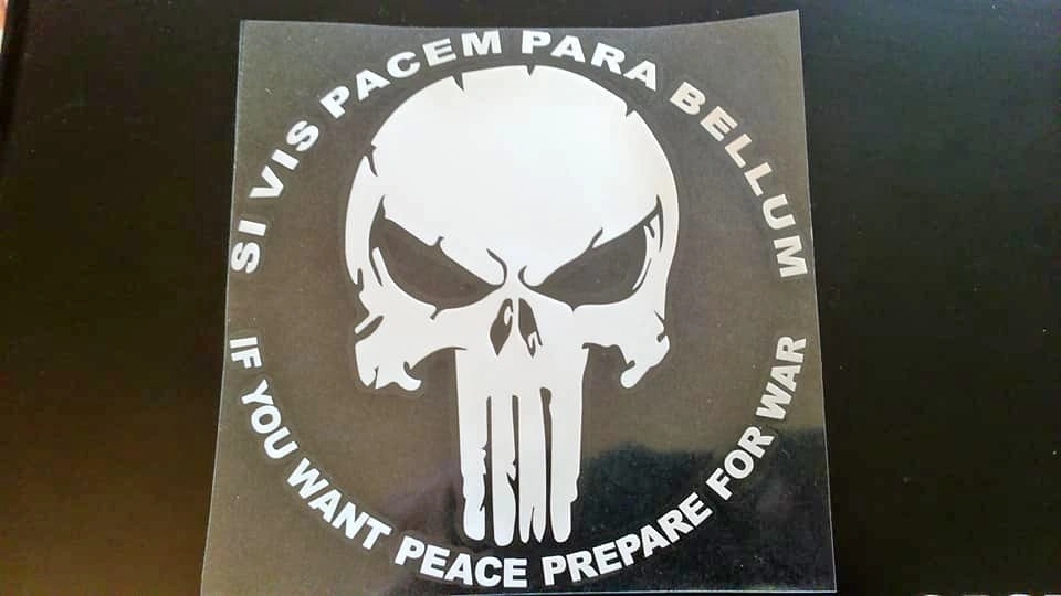 PUNISHER 13X13CM QUALITY CAR/TRUCK WINDOW DECAL.