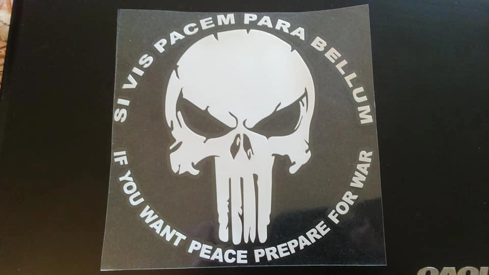 PUNISHER 13X13CM QUALITY CAR/TRUCK WINDOW DECAL. - photo 2