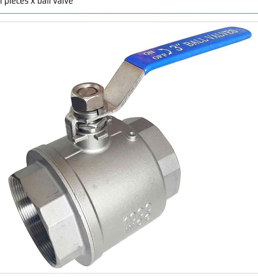 3" Full Port Ball Valves 316 Stainless Steel NPT Female Thread B
