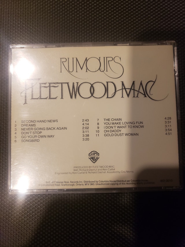 Fleetwood mac rumours cd - photo 3